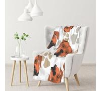 BeNtli Couverture, Couverture Chaude en Flanelle, jeté/Couverture de lit pour canapé Bureau 102x76 cm,Rhodesian Ridgeback avec Amour