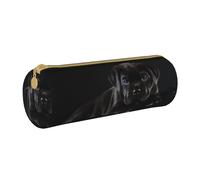 BeNtli Pochette à Crayons, étui à stylos, Sac à Crayons Portable, Pochette en Cuir, Sacs de Rangement de papeterie, Cane Corso Animaux Chiot Noir Cane Corso