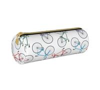 BeNtli Pochette à Crayons, étui à stylos, Sac à Crayons Portable, Pochette en Cuir, Sacs de Rangement de papeterie, Vélo