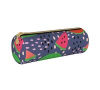 BeNtli Pochette à Crayons, étui à stylos, Sac à Crayons Portable, Pochette en Cuir, Sacs de Rangement de papeterie, Conception de pastèque aux Fruits d'été