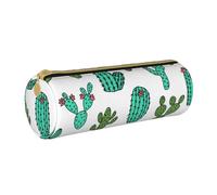 BeNtli Pochette à Crayons, étui à stylos, Sac à Crayons Portable, Pochette en Cuir, Sacs de Rangement de papeterie, Cactus Cactus Conception De Cactus