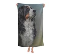 BeNtli Serviettes de Plage, Mon Chien de Montagne Bernois Quotidien, Serviette de Bain en Microfibre, Couverture de Plage pour la Natation, Le Bain, Les Voyages, Le Spa, la Salle de Sport