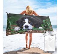 BeNtli Serviettes de Plage, Serviette de Bain en Microfibre, Couverture de Plage à séchage Rapide, 160X80 cm, pour Le Bain, Les Voyages, Le spaBeau Bouvier Bernois