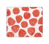 BeNtli Tapis de Souris, Motif Framboise, Tapis de Souris à Base de Caoutchouc antidérapant, Tapis de Souris étanche 12 × 10 Pouces pour Bureau
