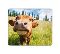 BeNtli Tapis de Souris, Vache 3D drôle Mignonne, Tapis de Souris à Base de Caoutchouc antidérapant, Tapis de Souris étanche 12 × 10 Pouces pour Le Bureau