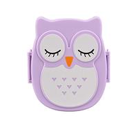 Bento Container Lunch Boite Repas Compartiments 1050ml Purple Owl Storage Portable Food Lunch Box Repas Adulte Enfant pour Le Travail Bureau L'école Le Pique-Nique (Purple, One Size)