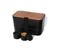 Umami Boîte Bento micro-ondable 1500 ml – Couverts & 2 pots à sauce – Cerise noire