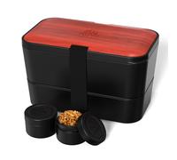 Umami Lunch Box Bento, Tout en-1 avec Couverts, Étanche, Encastrable,