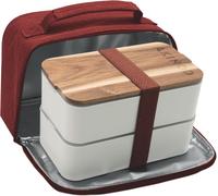 Bento+Lunch Bag Blanc/Terracotta