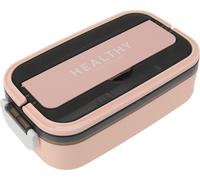 Bento Lunch Box 316 Stainless Steel 700ml Capacity Leakproof Microwave Safe Bento Container for School Office Baby Pink