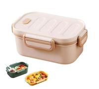 bento lunch box, lunch box enfant, boite plastique alimentaire, boite a gouter, Polyvalent compartimentée pour l'école, le travail, les repas en plein air (Blanc)