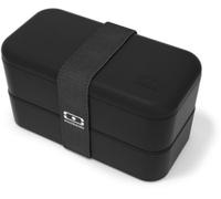 monbento - MB Original bento box noir Onyx Made in France - Lunch box hermétique 2 étages - Boîte repas idéale pour le travail/école - sans BPA - durable et sûre