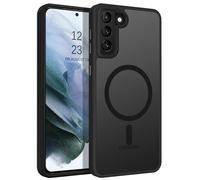 BENTOBEN Coque magnétique pour Samsung S21 Plus 6,7 pouces [compatible avec Magsafe] Coque transparente mate de protection de qualité militaire anti-rayures pour Samsung S21 Plus 6,7 pouces - Noir