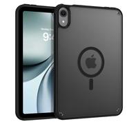 BENTOBEN Coque pour iPad Mini 7 (A17 Pro, 2024)/Mini 6e génération (2021, 8,3 pouces) [compatible avec mag-Safe] translucide mat fin et anti-choc - Noir