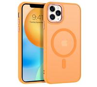 BENTOBEN Coque pour iPhone 11 Pro Max Compatible avec MagSafe, Magnétique Case Protection Antichoc Complète,Étui Dos Translucide Anti Rayures Fem Hom Coque pour iPhone 11 Pro Max 6.5''-Orange