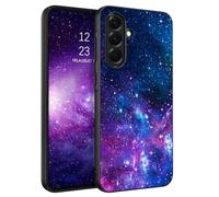 BENTOBEN Coque pour Samsung Galaxy A36 5G, coque de protection pour Samsung A36 5G Coque phosphorescente mince fluorescente Motif nébuleuse Coque PC TPU Bumper Anti-rayures Violet