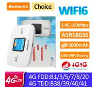 Benton Plug Play 4G LET routeur Portable WiFi 3000mAh 2.4GHz 150Mbps WiFi6 USB routeur Mobile pour asie Europe moyen-orient afrique M126T