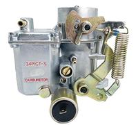 BenTsD Compatible avec le carburateur 34 PICT 3 113129031K pour Volkswagen VW Beetle Bug Super Beetle Karmann Ghia Type II Bus Thing 34PICT-3 pour moteur à double port refroidi par air 1600cc