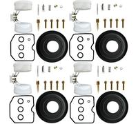 BenTsD Compatible avec le kit de réparation de carburateur 4-Pack Diaphragme flottant utilisé sur Suzuki Bandit 600 GSF600S 1996-2003, ensemble de reconstruction de carburateur
