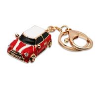 Benust Porte-clés de voiture rouge avec porte-clés, modèle de voiture, cadeau de voiture, en métal, pour voiture, moto, vélo, rouge, taille unique