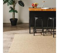 benuta Basic Tapis Extérieur & Intérieur Iowa - Beige 120x170 cm - Look Jute Boho - Résistant UV - pour Balcon, terrasse, Jardin, Cuisine, Salon - Durable, Robuste - Convient espaces intérieurs