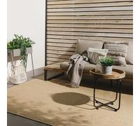 benuta Basic Tapis Extérieur & Intérieur Iowa - Beige 80x150 cm - Look Jute Boho - Résistant UV - pour Balcon, terrasse, Jardin, Cuisine, Salon - Durable, Robuste - Convient espaces intérieurs