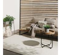 benuta Basic Tapis Extérieur & Intérieur Iowa - Crème 300x400 cm - Boho Jute-Look - Résistant UV - pour Balcon, terrasse, Jardin, Cuisine, Salon - Durable, Robuste - Convient espaces intérieurs