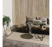 benuta Basic Tapis Extérieur & Intérieur Iowa - Taupe 80x300 cm - Look Jute Boho - Résistant UV - pour Balcon, terrasse, Jardin, Cuisine, Salon - Durable, Robuste - Convient espaces intérieurs