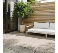 benuta Basic Tapis Exterieur Kaleo - Beige 200x300 cm - Géométrique - Intempéries et UV résistant Balcon, terrasse, Jardin, Cuisine, Salon, Couloir, Salle à Manger - Nettoyage Facile