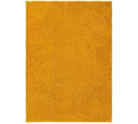 Tapis à poils longs lavable Soho Jaune 160x230 cm Salon Rectangulaire Antidérapant Lavable Tapis à poils longs benuta Moelleux Peluche Shaggy Doux