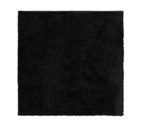 benuta Basic Tapis Poils Long Soho - Noir 200x200 cm - Doux Minimaliste - Lavable - Nettoyage Facile - Compatible avec Chauffage au Sol - pour Chambre, Couloir, Salle à Manger