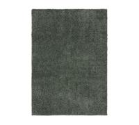 benuta Basic Tapis Poils Long Soho - Vert 200x250 cm - Doux Minimaliste - Lavable - Nettoyage Facile - Compatible avec Chauffage au Sol - pour Chambre, Couloir, Salle à Manger