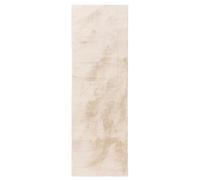 benuta Basic Tapis Salon Fausse Fourrure Furry - Beige 80x250 cm - pour Chambre, Bureau, Couloir, Bebe - Doux - Antidérapant - Lavable - Chauffage Sol