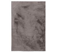 benuta Basic Tapis Salon Fausse Fourrure Furry - Gris 120x170 cm - pour Chambre, Bureau, Couloir, Bebe - Doux - Antidérapant - Lavable - Chauffage Sol