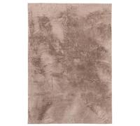 benuta Basic Tapis Salon Fausse Fourrure Furry - Taupe 80x150 cm - pour Chambre, Bureau, Couloir, Bebe - Doux - Antidérapant - Lavable - Chauffage Sol