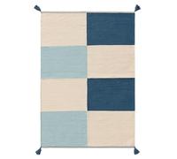 benuta Lytte Anton Tapis pour enfant - Multicolore/bleu 160 x 230 cm - 100 % coton - Rectangulaire et style : motifs pour enfants, Scandi Living - Facile d'entretien pour le salon et la chambre à
