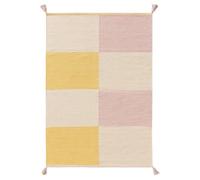 benuta Lytte Anton Tapis pour enfant - Multicolore/jaune 160 x 230 cm - 100 % coton - Rectangulaire et style : motifs pour enfants, Scandi Living - Facile d'entretien pour le salon et la chambre à