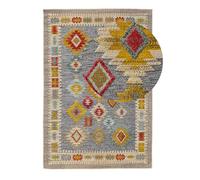 benuta Nest Noelia Tapis d'intérieur et d'extérieur, multicolore, 120 x 170 cm, résistant et facile d'entretien, rectangulaire, pour balcon, terrasse, jardin, cuisine et salon, abstrait, géométrique