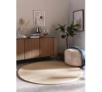 Benuta Nest Sisal Sana Tapis en Fibre Naturelle - Crème - Rond - 250 cm - Tapis Robuste pour Salle à Manger et Salon - 100% Fibre Naturelle en sisal - Design Intemporel