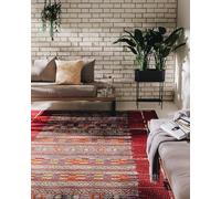 benuta Nest Tapis d'intérieur et d'extérieur Artis - Multicolore/Rouge - 240 x 340 cm - Résistant pour Balcon, terrasse, Jardin, Cuisine et Salon - Botanical, Floral, Shabby Chic, Vintage