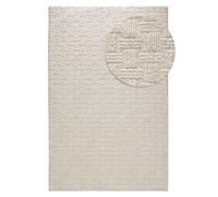 benuta Nest Tapis Lilibeth - Fibre synthétique - Rectangulaire et dans le style : abstrait, géométrique, hygge et cosy, minimaliste - Facile d'entretien pour salon, chambre à coucher, crème, 80 x 150