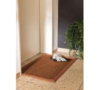 benuta Paillasson Greta - Marron clair 60 x 90 cm - 100 % sisal - Rectangulaire et de style : bordure, uni, vie naturelle, salon scandinave - Facile d'entretien pour salon, chambre à coucher, couloir