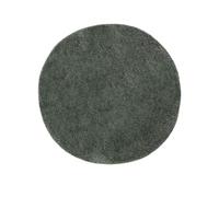 benuta SOHO Tapis à poils longs, rond, vert clair, 80 cm, doux et douillet, au look minimaliste, facile d'entretien, compatible avec un chauffage au sol