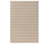 benuta Tapis en laine pure Gyda - Taupe 200 x 300 cm - Laine - Rectangulaire & Style : géométrique, Natural Living - Facile d'entretien pour le salon et la chambre à coucher