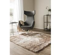 benuta Tapis Shaggy à Poils Longs Whisper Beige/Marron Clair 150X150 Cm - Tapis Doux pour Salon