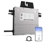 BENY Micro-onduleur Solaire 800W- Onduleur Connecté au réseau électrique avec Contrôle Wi-FI et APP- Puissance de l'onduleur Solaire réglable de 800 W à 600 W- IP67- Câble de Connexion de 5 m de Long