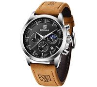 BENYAR by Montre Homme Chronographe 30M Etanche Montres Grand Cadran Date Analogique Quartz Montre Cadeau pour Hommes