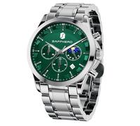 BENYAR by Montre Homme Chronographe Etanche Lumineuses Date Montres Bracelet en Acier Inoxydable Grand Cadran Classique Mode Affaires Analogique Quartz Montres Cadeau élégant pour Hommes
