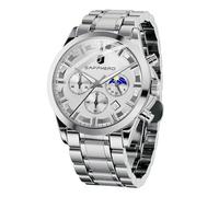 BENYAR by Montre Homme Montres Bracelet pour Homme chronographe étanche avec Calendrier Luxe Sport habillée Cadeau Montres NoëlCadeau Fête des Pères Bracelet en Cuir/Acier Inoxydable