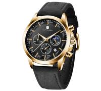 BENYAR by Montre Homme Montres Bracelet pour Homme chronographe étanche avec Calendrier Luxe Sport habillée Cadeau Montres NoëlCadeau Fête des Pères Bracelet en Cuir/Acier Inoxydable